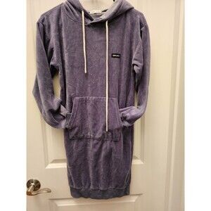 Kendall and Kylie Sleep Hoodie Loungewear Velvet Purple XS